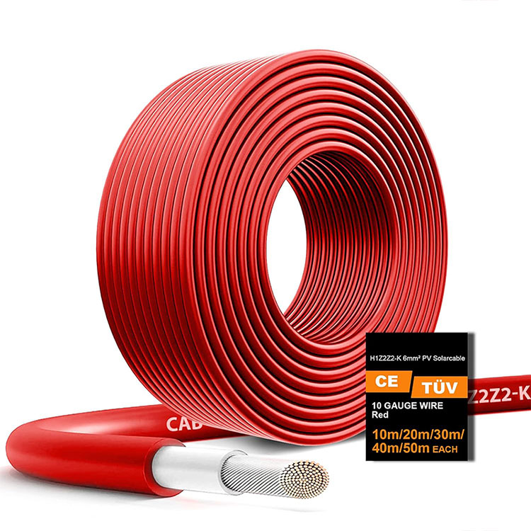 Solar Panel Extension Wire H1Z2Z2-K Tinned Cuprum Outdoor Solar Wiring cables